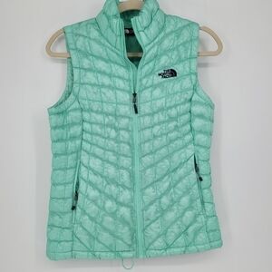 The north face thermoball surf green quilted puffer packable small Petit